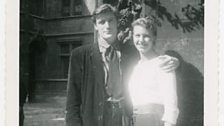 Sylvia with her husband Ted Hughes, whom she married in June 1956, four months after they had first met.