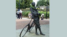 Statue of Elgar in Hereford, taken by Clare (Presteigne)