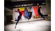 Dancers perform Merce Cunningham choreography