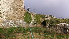 Corfe Castle zip wire