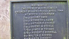 The names on the memorial at North Tuddenham