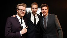 Greg, Huw and Calvin Harris