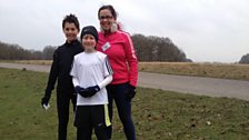 AJ, Oliver and Paola - Runners on Saturday morning