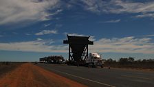 In Pilbara, you can drive for hours without seeing another car and then come across a piece of mining equipment like this