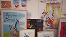 In Scarfe's studio