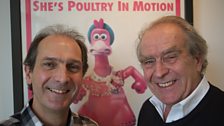 David Sproxton, a chicken, and Scarfe
