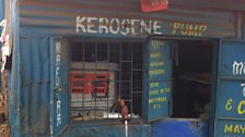 A kerosene kiosk