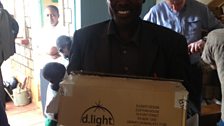 A teacher receives his lights