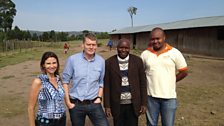 Stan the 'Solar Man' at Kembu Primary School