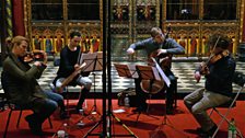 Signum Quartet recording at St. Paul's church, Knightsbridge