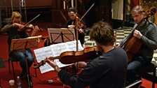 Signum Quartet recording at St. Paul's church, Knightsbridge