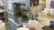 The Made-in-England stamp being applied