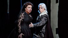 Anna Smirnova as Eboli and Dmitri Hvorostovsky as Rodrigo in Verdi's "Don Carlo."