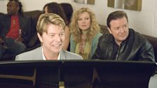 David Bowie guest stars in Extras