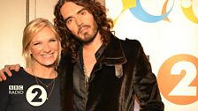 Jo Whiley and Russell Brand