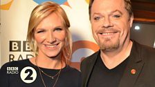 Jo Whiley and Eddie Izzard