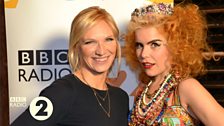 Jo Whiley and Paloma Faith