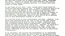 Paul Tickell's Letter to John Lydon page 2 of 3