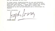 Joseph Losey letter remembers Luis Bunuel - page 2 of 2