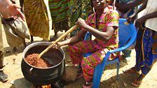 Heating up the ground Shea nuts