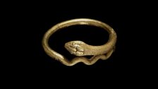 Gold bracelet in the form of a coiled snake, 1st Century AD, Roman, Pompeii.