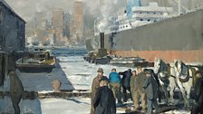 George Bellows, Men of the Docks, 1912