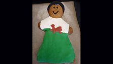 Guess the 'Gingerbread Celeb'.  First up, do you remember 'that' dress?