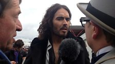 Cheltenham 2013: Russell Brand and Alan Carr