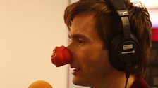 David Tennant having a chat on the radio