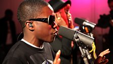 Tinchy Stryder performs in the Live Lounge