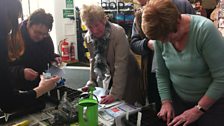 Listeners get stuck in sewing seeds in the Open Centre