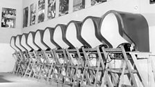 Telephone booths with acoustic hoods at the ý Broadcasting Centre, Wembley