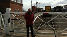 Melvyn at Ludborough level crossing