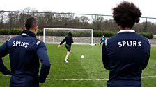 Grimmy trains with Tottenham!