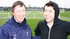 Grimmy trains with Tottenham!