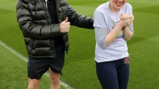 Grimmy trains with Tottenham!