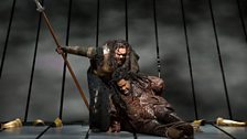 Mark Delavan as Wotan and Eric Owens as Alberich in Wagner's "Das Rheingold."