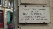 Poulenc Commemorative Plaque