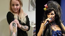 Rosie Stokoe and her tattoo of Amy Winehouse