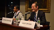 Donna Edwards and Eliot Spitzer