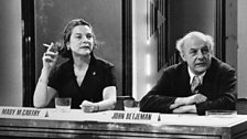 Mary McCarthy and Sir John Betjeman are panelists in the lively panel game, Take It or Leave It