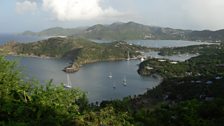 Magnificent view of English Harbour, Antigua.