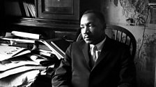 Martin Luther King Jr., clergyman and leader in the African-American Civil Rights Movement