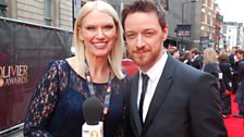 James McAvoy with Anneka Rice