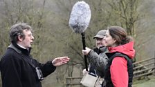 Jarrod Sneyd from the RSPB, producer Andrew Dawes & presenter Trai Anfield