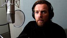 Ewan McGregor records the narration in LA