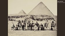 The Prince of Wales and group at the Pyramids, Giza, Egypt (5 Mar 1862)