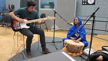 Aziza Brahim in session for World Routes