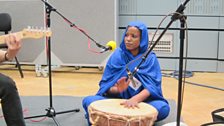 Aziza Brahim in session for World Routes