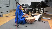 Aziza Brahim in session for World Routes